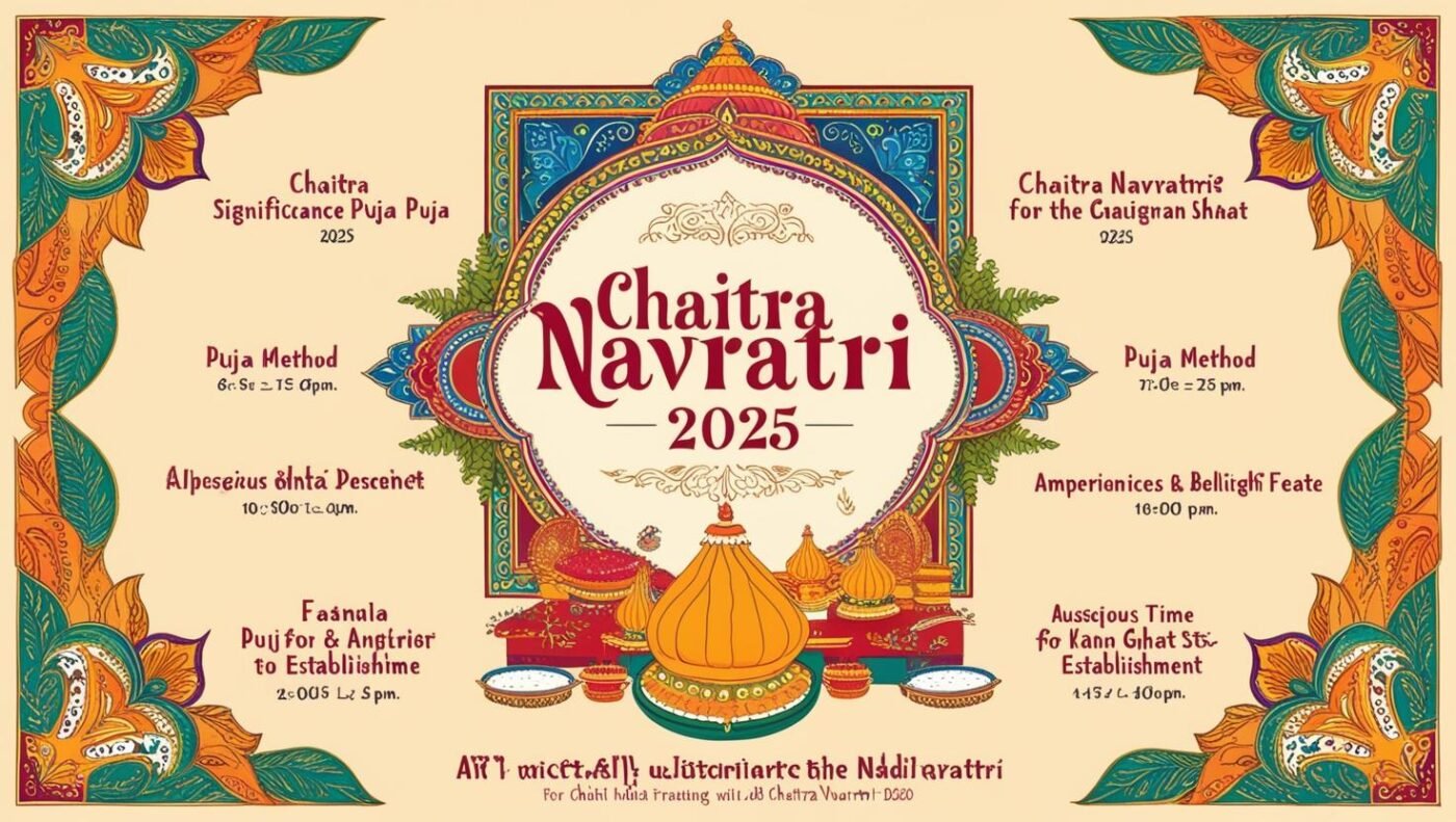 चैत्र नवरात्रि 2025: तिथि, महत्व, पूजा विधि और घट स्थापना का शुभ मुहूर्त