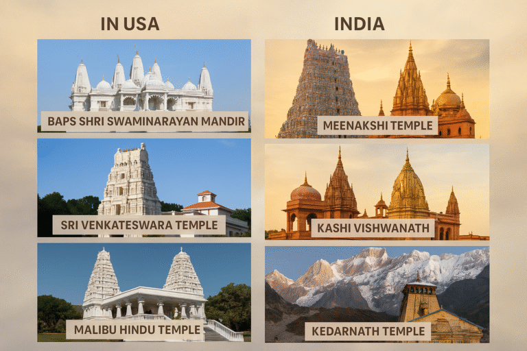 Top Hindu Temples in the USA & India: Largest, Newest, and Most Famous Temples