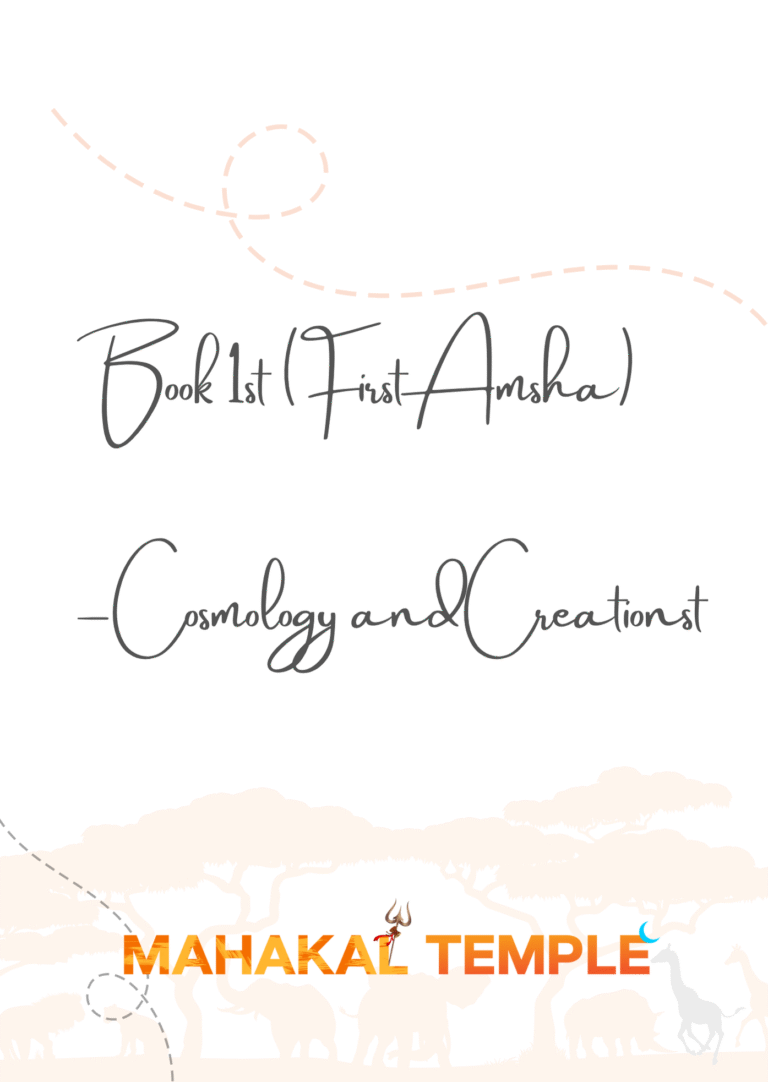 Book 1st (First Amsha) – Cosmology and Creationst