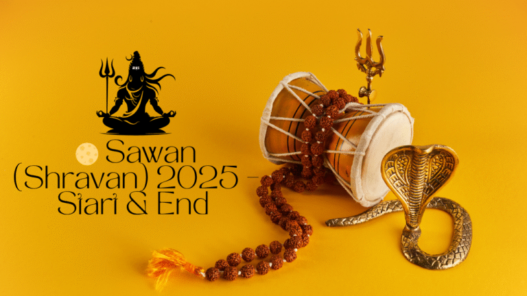 🌕 Sawan (Shravan) 2025 – Start & End Dates