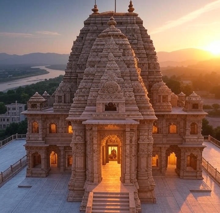 Mahakal mahalok ujjain temple evening view