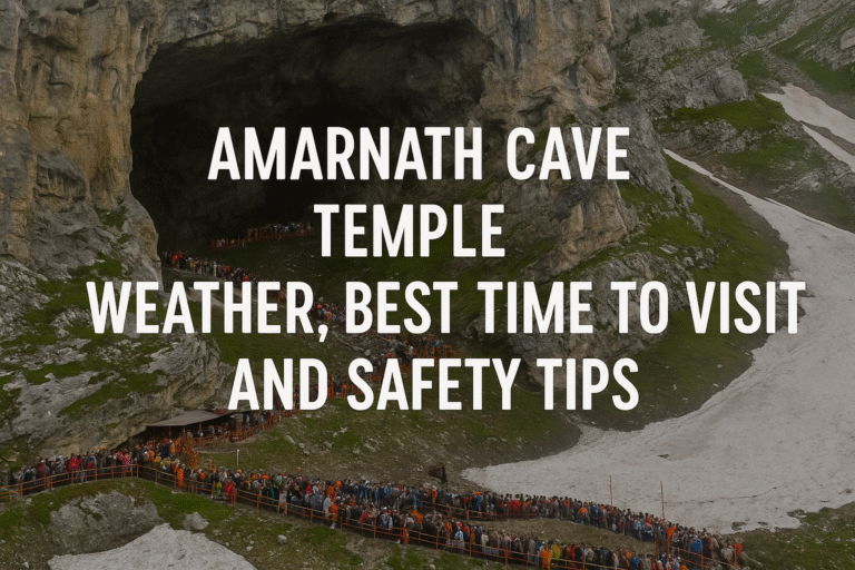 Amarnath Cave Temple Weather, Best Time to Visit, and Safety Tips