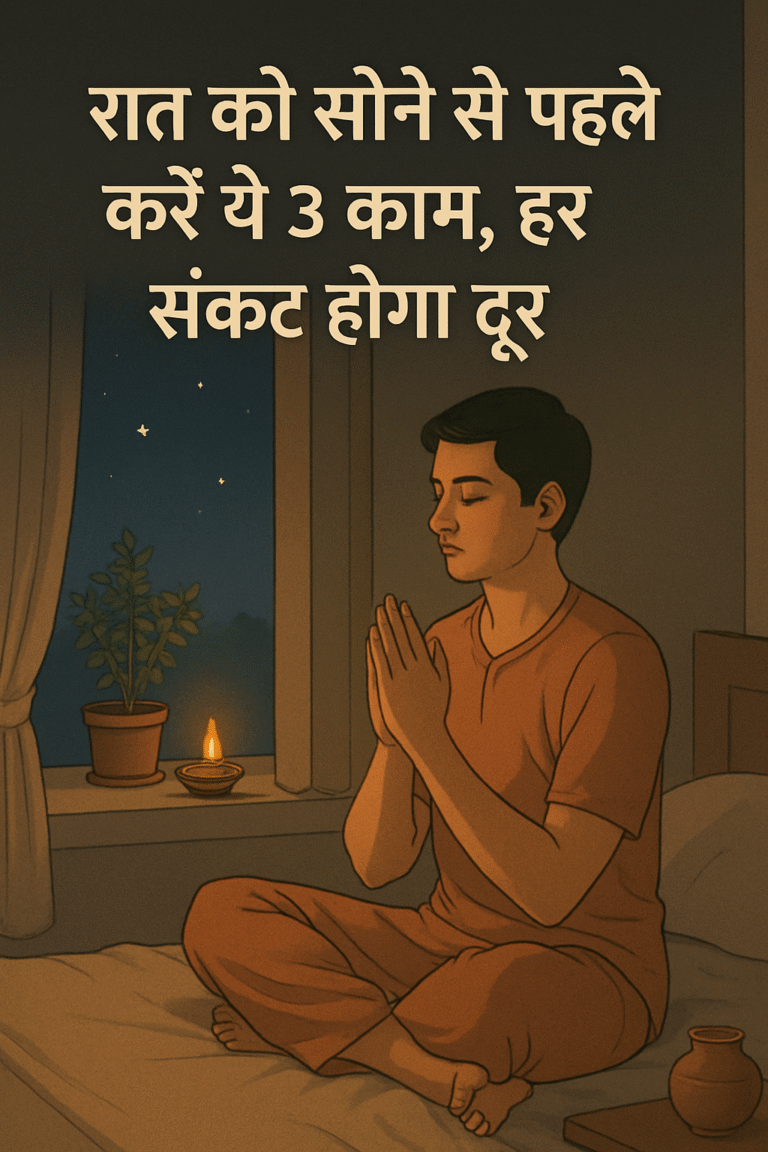 रात को सोने से पहले करें ये 3 काम, हर संकट होगा दूर