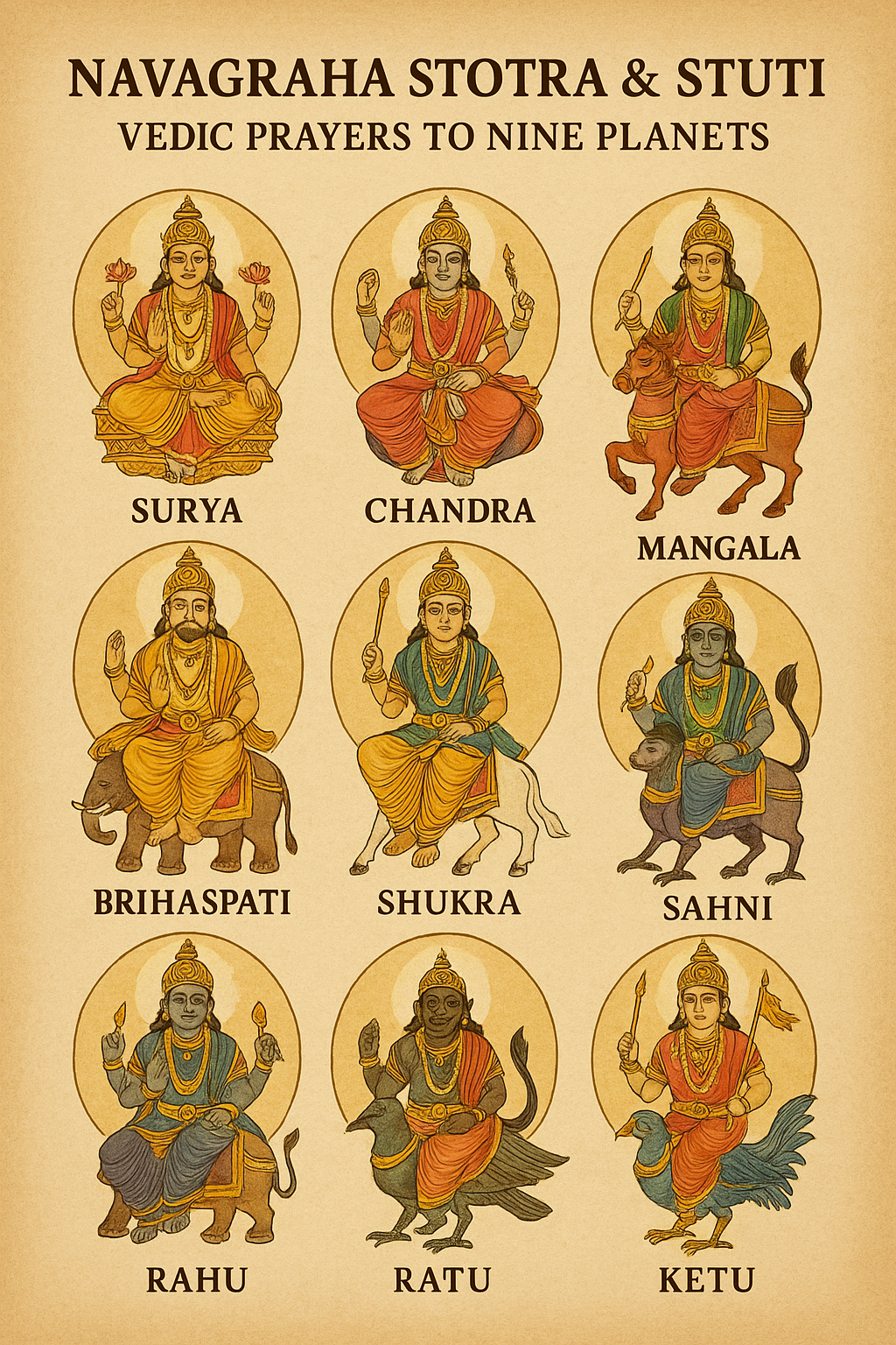 Navagraha Stotra & Stuti – Vedic Prayers to Nine Planets