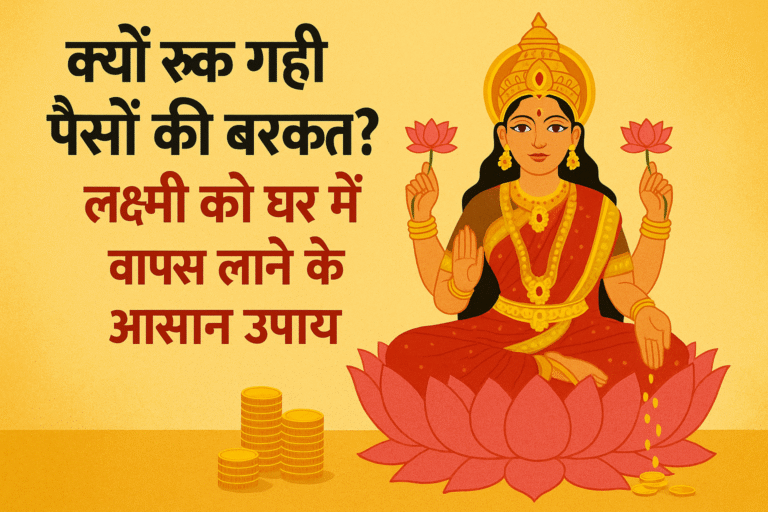 क्यों रुक गई पैसों की बरकत? लक्ष्मी को घर में वापस लाने के आसान उपाय