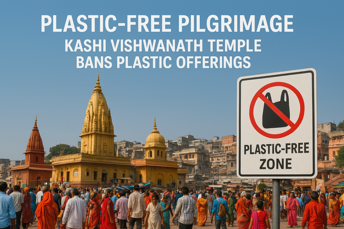 Plastic-Free Pilgrimage: Kashi Vishwanath Temple Bans Plastic Offerings