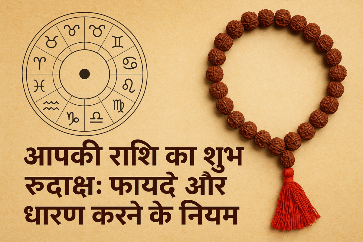 आपकी राशि का शुभ रुद्राक्ष: फायदे और धारण करने के नियम