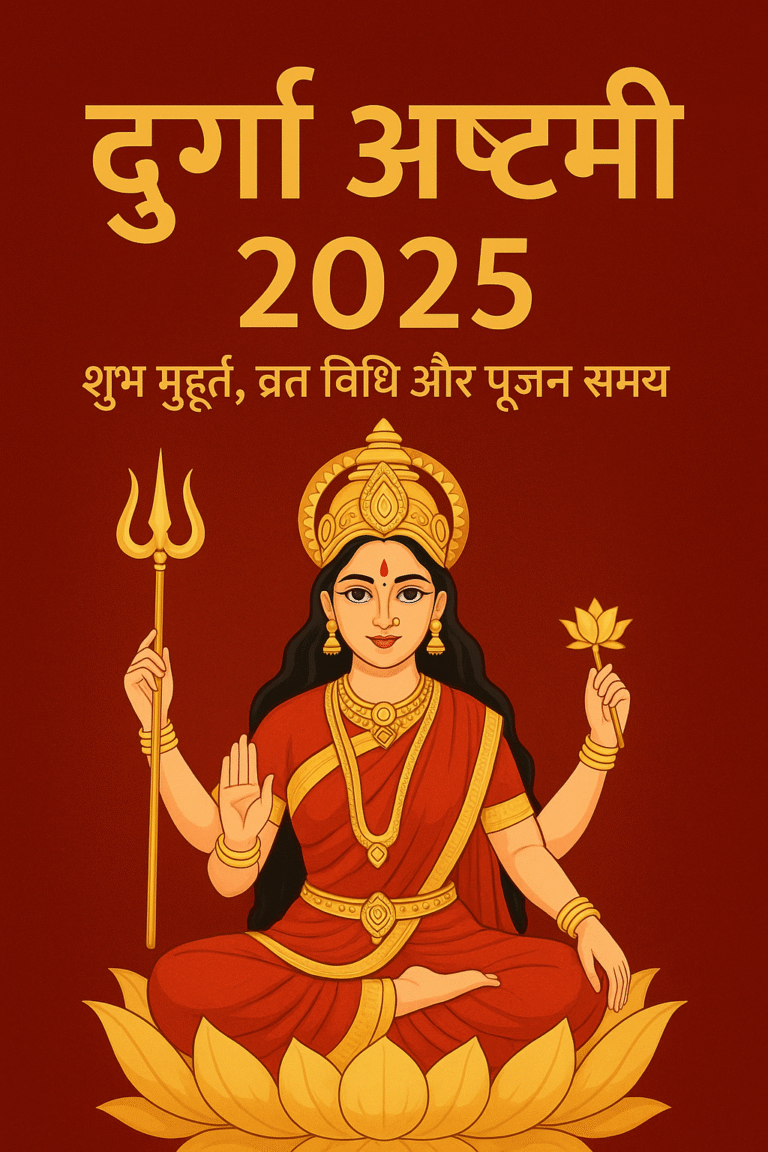 दुर्गा अष्टमी 2025: शुभ मुहूर्त, व्रत विधि और पूजन समय