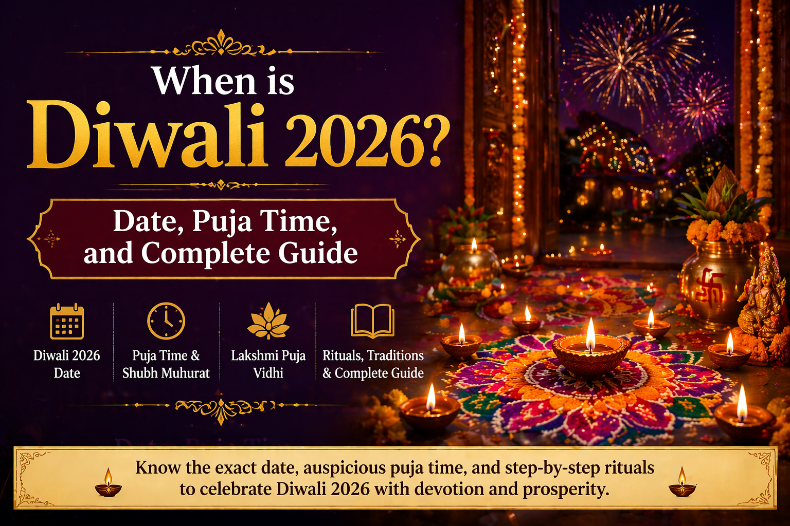 Lord Ganesha idol पूजा with diya, flowers, and modak in Indian home for success and blessings