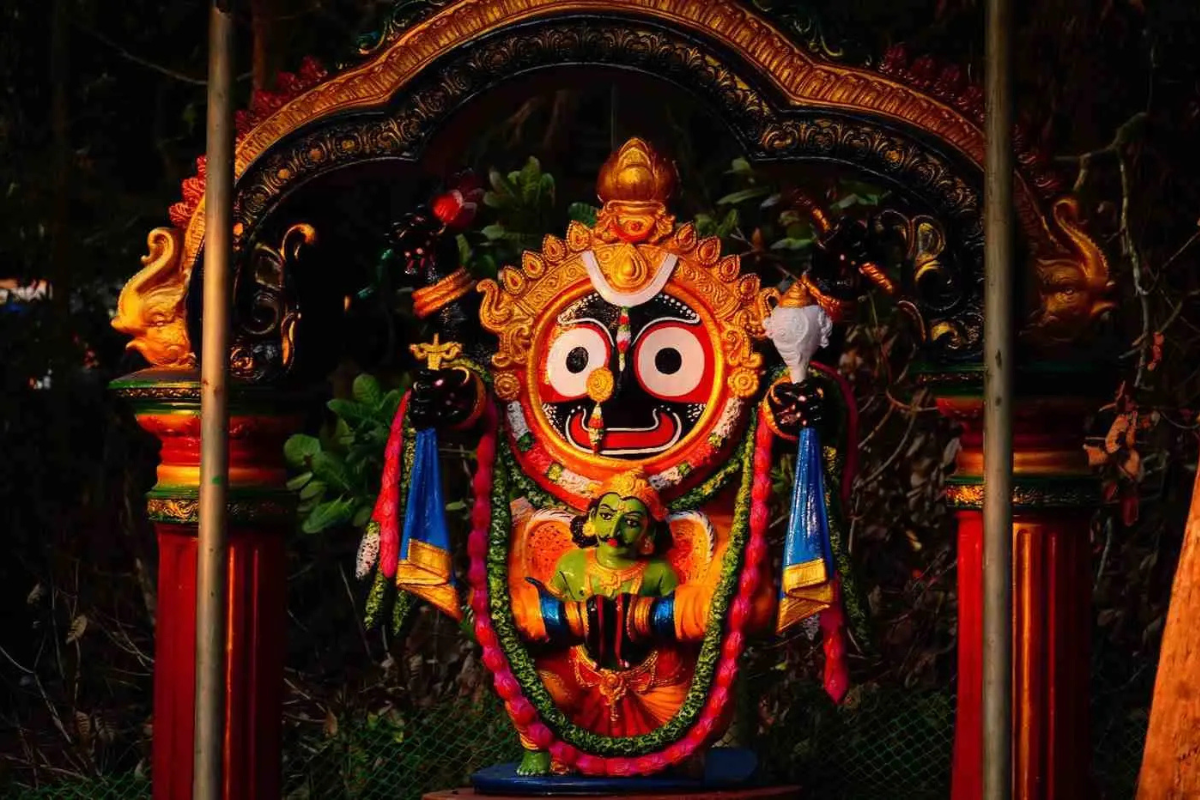 Jagannath Temple in Puri, Odisha with its grand structure, sacred shrine of Lord Jagannath and famous for the mysterious Nabakalebara ritual