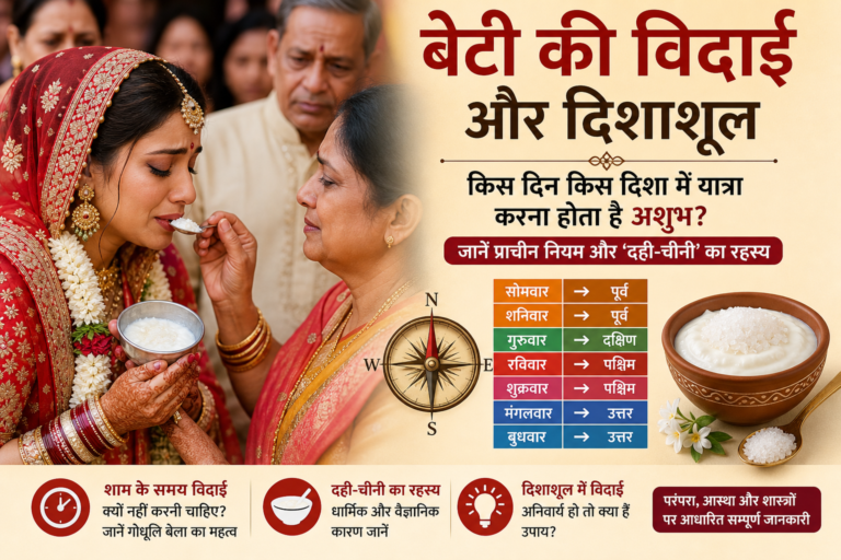 बेटी की विदाई के समय दही-चीनी खिलाने की परंपरा
