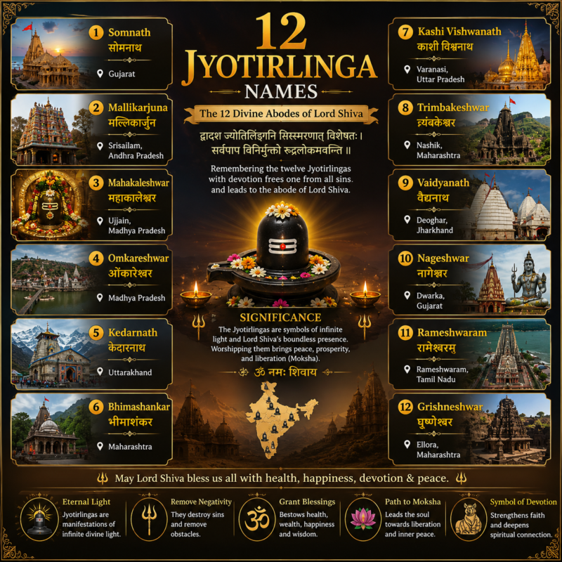  12 Jyotirlinga Names