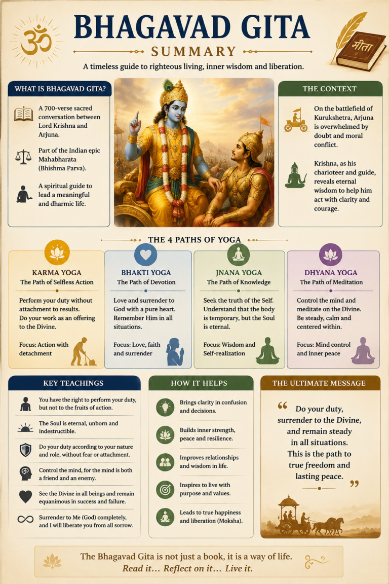 Bhagavad Gita Summary