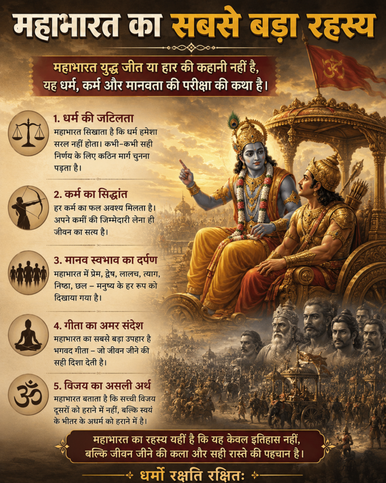 महाभारत का सबसे बड़ा रहस्य: 10 अनसुलझे रहस्य जो विज्ञान को चकमा देते हैं
