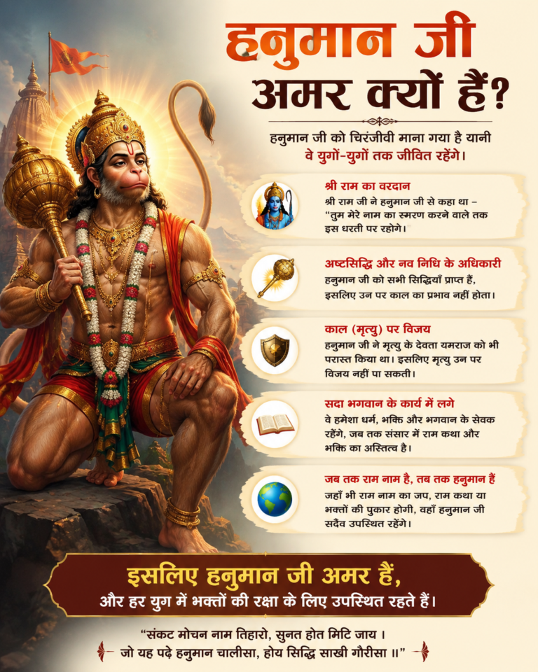 हनुमान जी अमर क्यों हैं?” — इसका सच और रहस्य