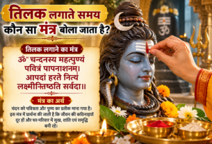तिलक लगाते समय कौन सा मंत्र बोलें? जानें सही मंत्र और विधि